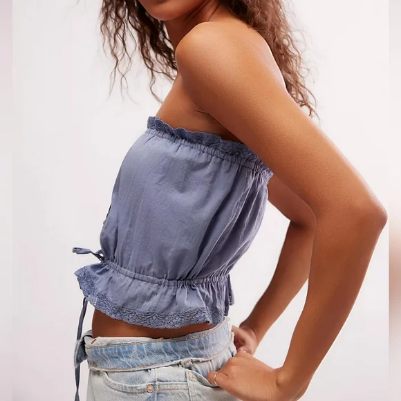 NEW FREE PEOPLE | $78 Detachable Strap Wistful Top - Picture 5 of 6